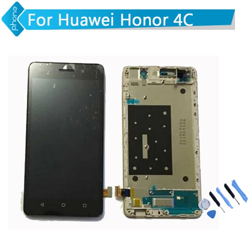 For Huawei Honor 4C lcd display touch screen digitizer frame Assembly black white gold + tools For Huawei Honor 4C lcd display touch screen digitizer frame Assembly black white gold + tools