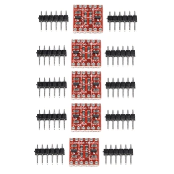 

5 Sets 4 Channel Bi-Directional Logic Level Shifter Converter 3.3V-5V For