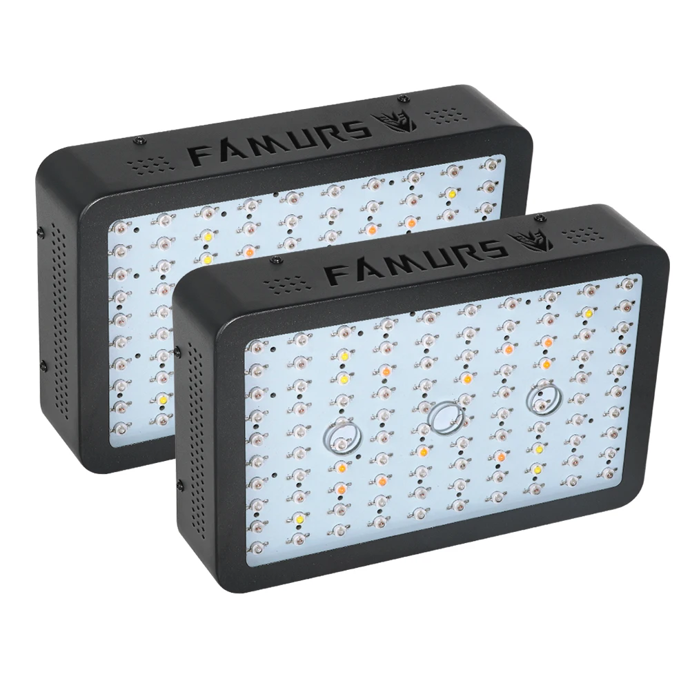 Famurs led grow light 2 шт. 1000 Вт полный спектр Veg/Цветение таймер группа дистанционное