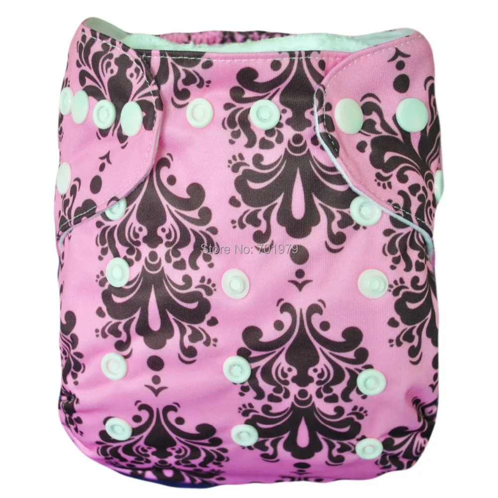 AlvababyPocket Suede Cloth Inner Baby Cloth Diaper with Insert YA95in