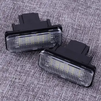 

Pair of 18LEDs 3W 12V 2 pin White LED Number License Plate Light Lamp Fit for Tesla Model S 2012 2013 2014 2015 2016