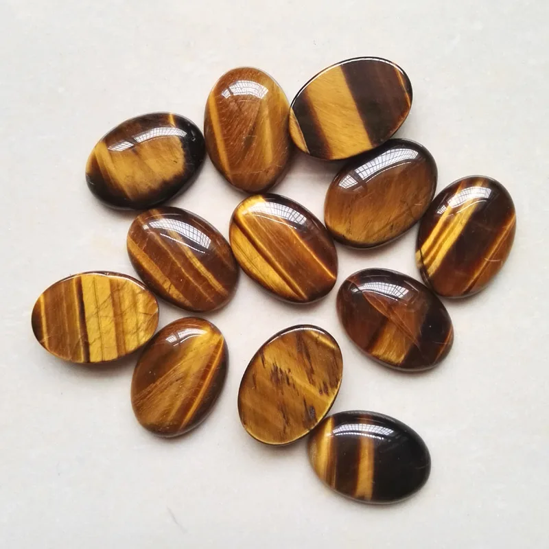 Atacado pedra de olho de tigre natural cabochão oval 25mm x 18mm contas de pedra em forma de lágrima 12 cabeças frete grátis