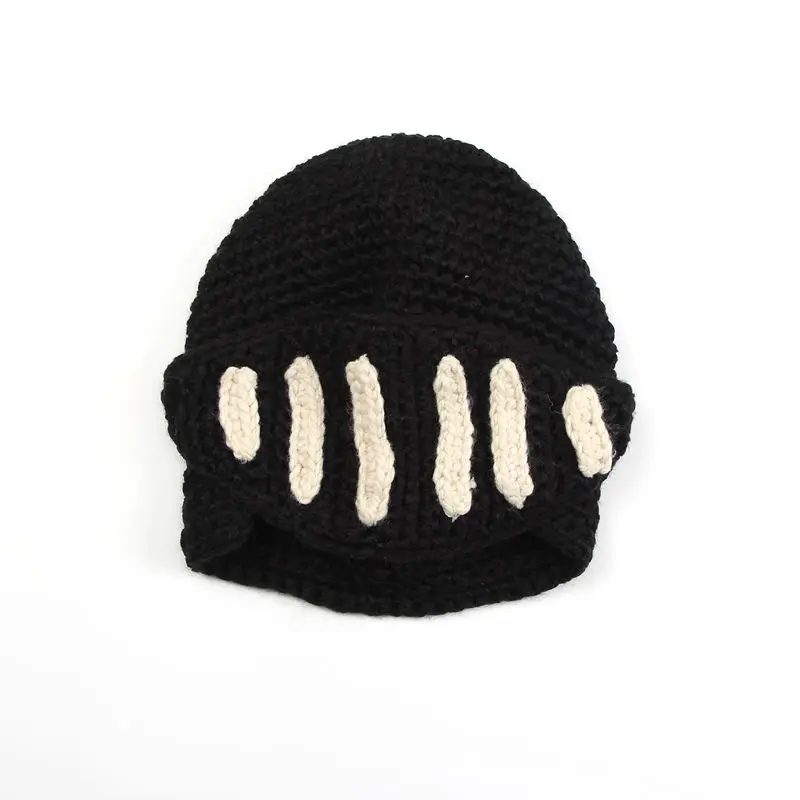 Зимняя Маска Skullies Beanies шапка утепленные шапки велосипедные шапочки Sking зимняя шапка для мужчин и детей - Цвет: black