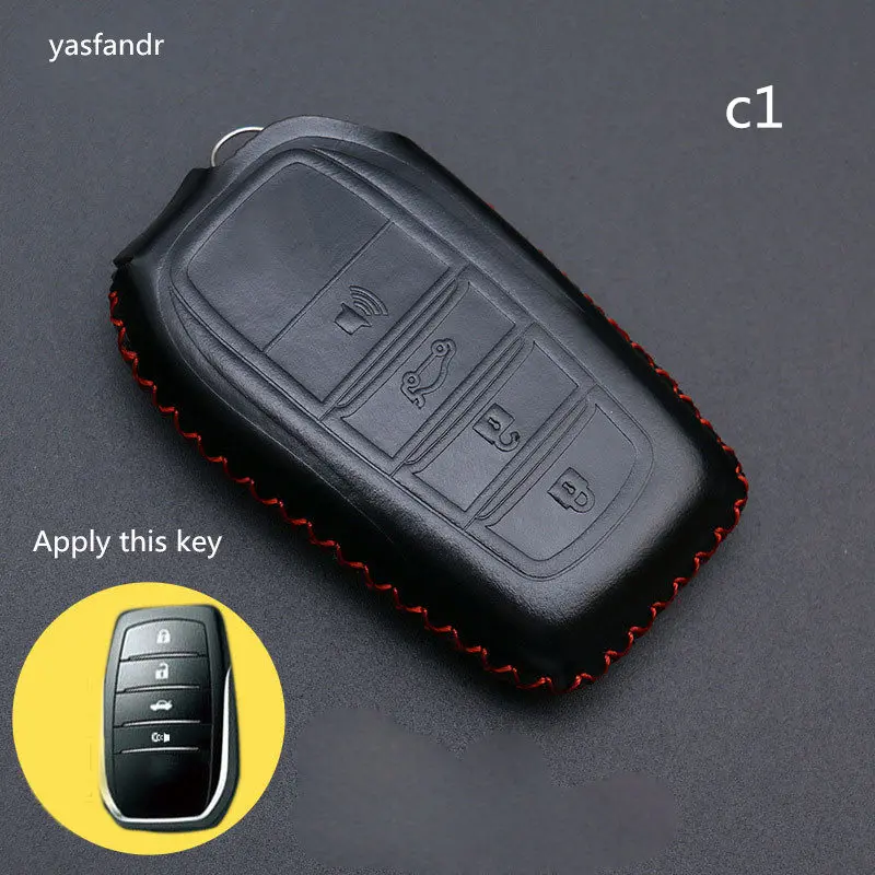 

car accessories key cover case araba aksesuar For C-hr Land Cruiser 200 Avensis Auris Corolla Prius Smart 4 buttons