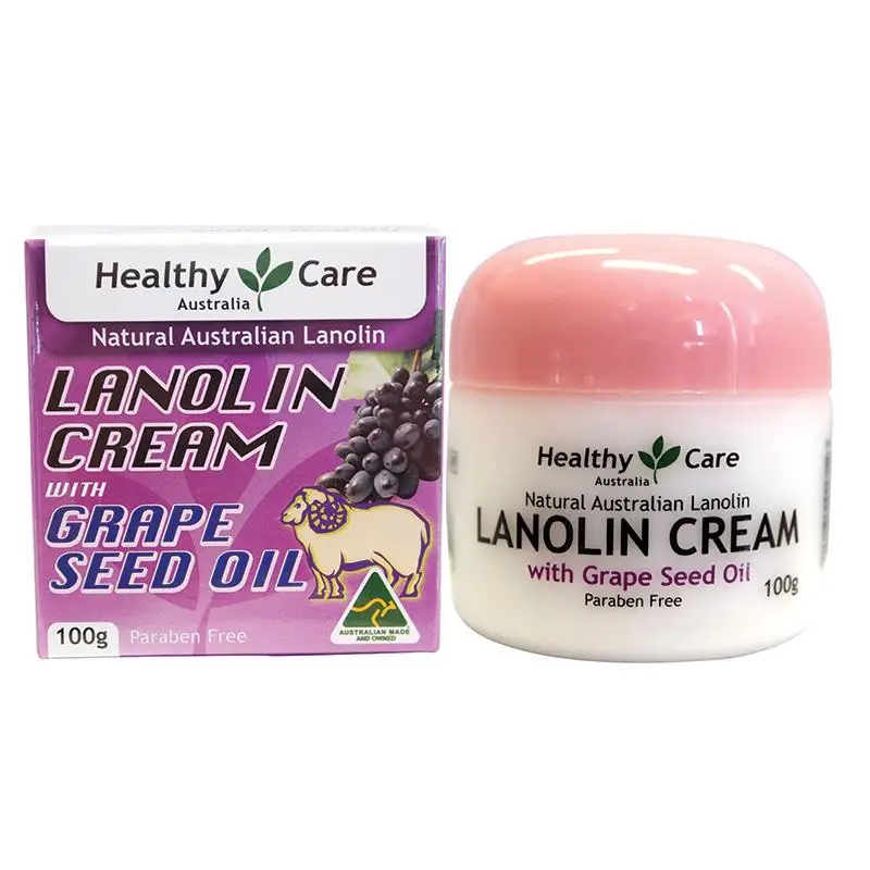 Australia Natural Lanolin Grape Seed Oil Cream Moisturising Day Face