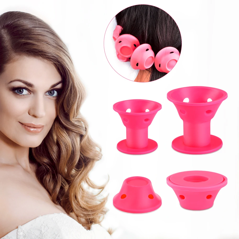 

10 Pcs Bendy Magic Spiral Hair Curlers Rollers Silicone Soft Rubber Curl Tools No Heat Curling Women Dropshipping Wholesalers