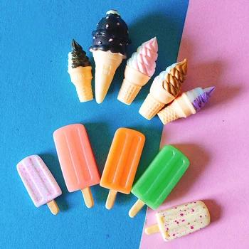 

1pcs ice cream/doll house/miniatures dessert/lovely cute/fairy garden gnome/moss terrarium decor/diy supplies/toy/model/gift