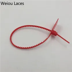 Weiou Disposable Plastic Seals Woven Braided Bags Sealing Red Strips Zip Tie Lock System Off White For Sneakers Shoe Accessories Weiou Disposable Plastic Seals Woven Braided Bags Sealing Red Strips Zip Tie Lock System Off White For Sneakers Shoe Accessories