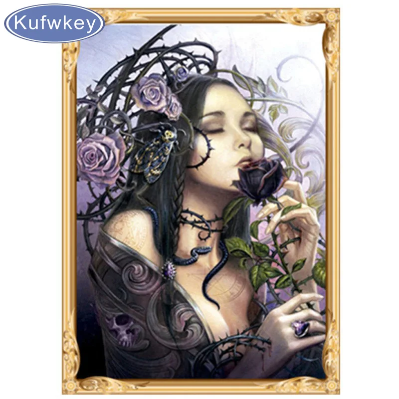 

5D DIY Diamond Painting Angel Picture Cross Stitch Diamond Embroidery Beautiful Elf Home Decoration Diamond Unique Gift