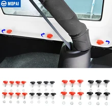 MOPAI ABS + Metallo Decorazione di Interni Auto Proteggere La Macchina Tetto Bulloni Viti Con Dado per Jeep Wrangler JK JL 2007 -2018 Car Styling
