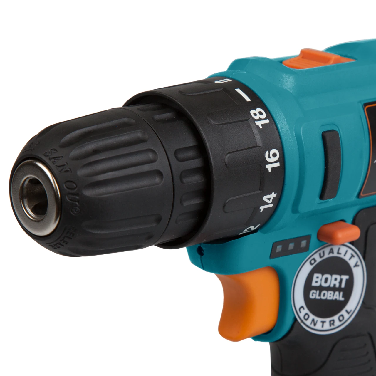 Дрель-шуруповерт аккумуляторная Bort BAB-18Ux2Li-FDK (напряжение 18 В, 2 скорости, 2 аккумулятора, Li-Ion батарея, сумка)