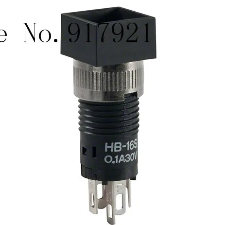 

[ZOB] HB16CKW01-C imported from Japan nkk day open HB16CKW01-F miniature illuminated pushbutton switch --10pcs/lot