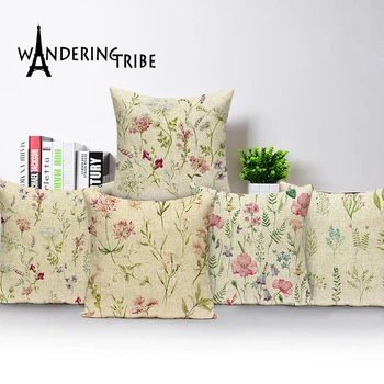 

Nordic Decoration Home Covers Cushion Cushions Decor Bed Spring Pillow Covers Plant Flowers Pillowcase 45\X2A45 Quality Pillow