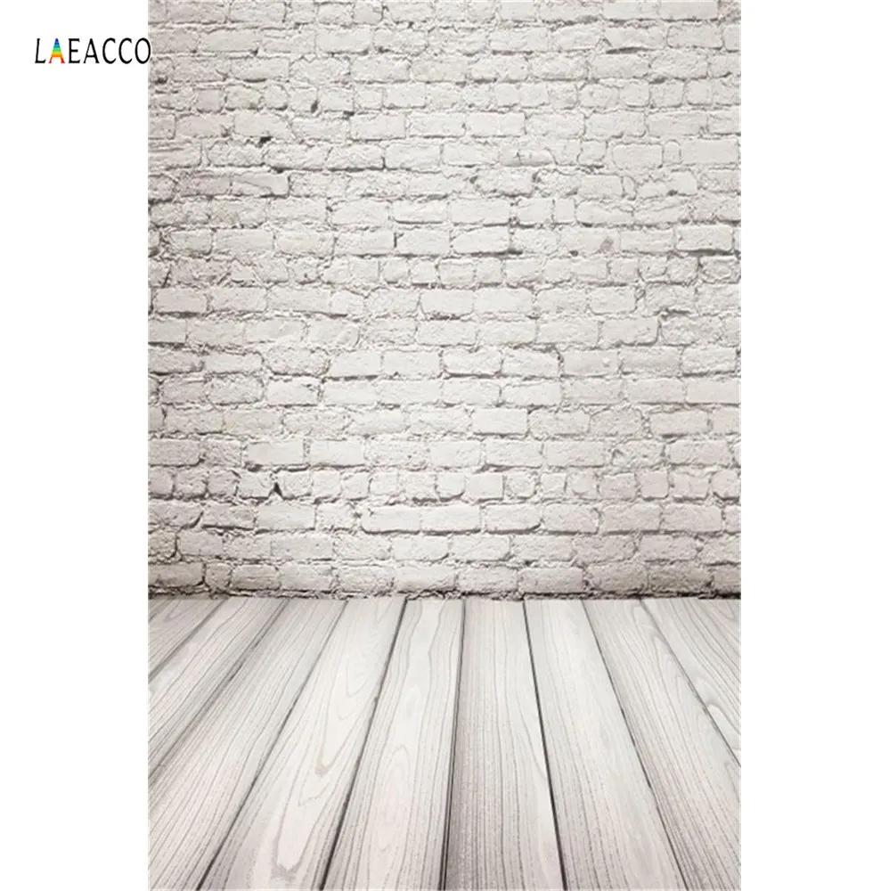 

Gray Backgrounds Wooden Board Floor Brick Wall Baby Birthday Party Portrait Photography Backdrops for Photography Cakes Photos