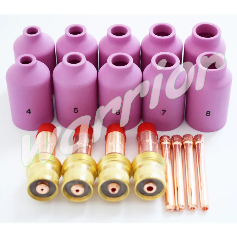 18pcs TIG Torch Consumables Accessories KIT for TIG Welding Torch WP 17