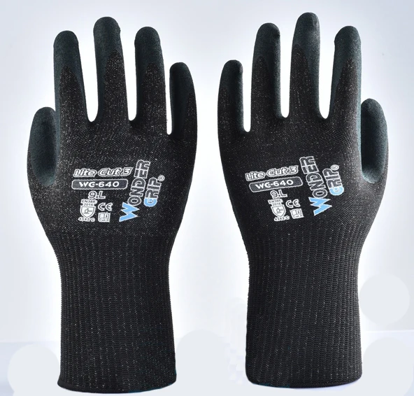 

HPPE Fiberglass Foam Nirile Palm A3 Cut Proof Resistant Work Gloves