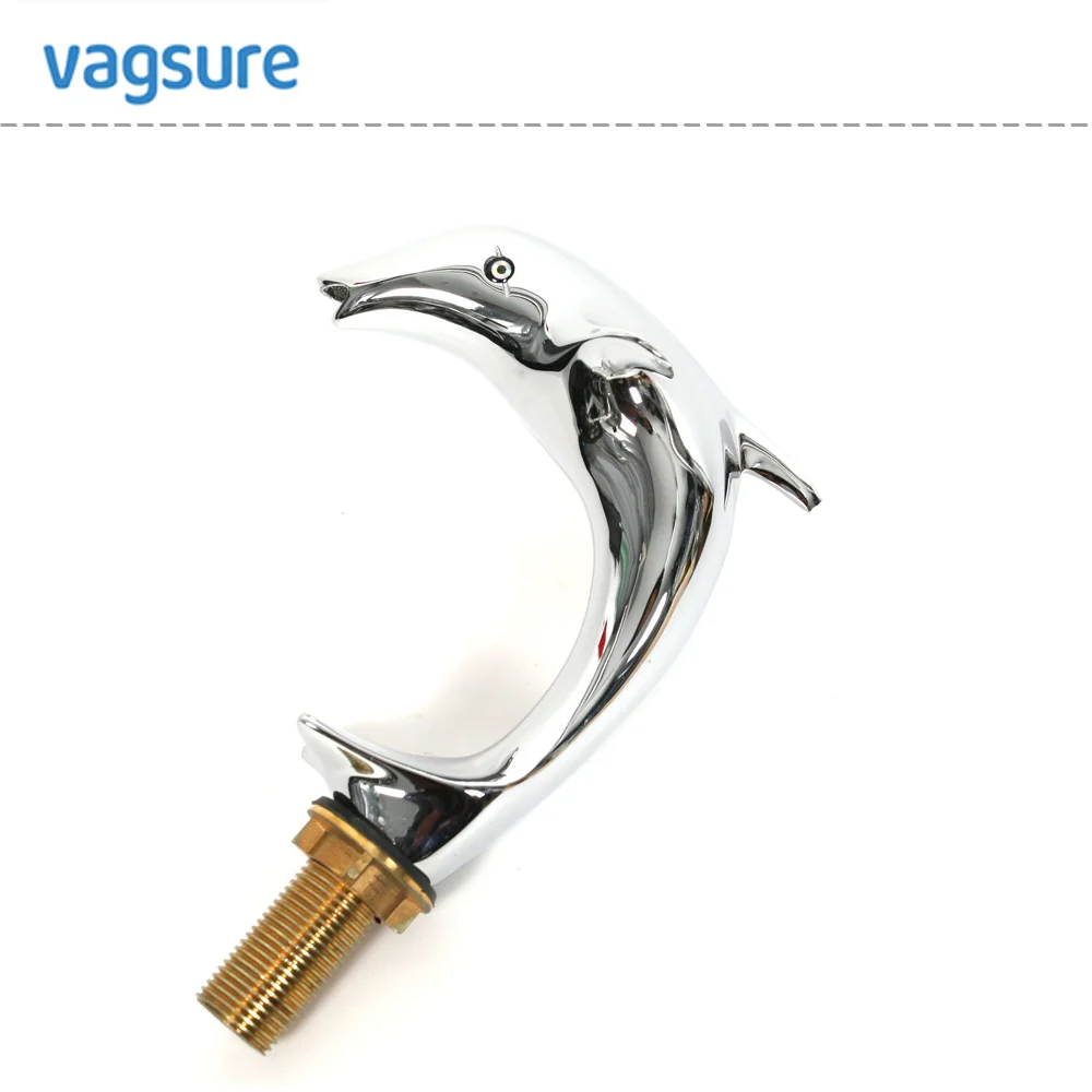 Modern High quality brass chromed dolphin style design bathtub shower