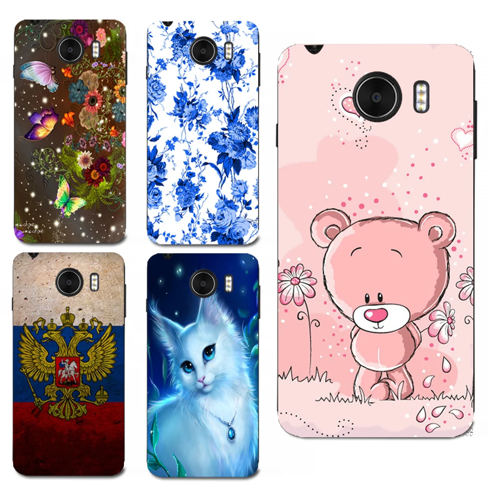 

Charming Pretty Beautiful Cats Pattern Case For Prestigio Grace Z5 PSP5530DUO Back Cover Shell Bag Housing Animal Cases