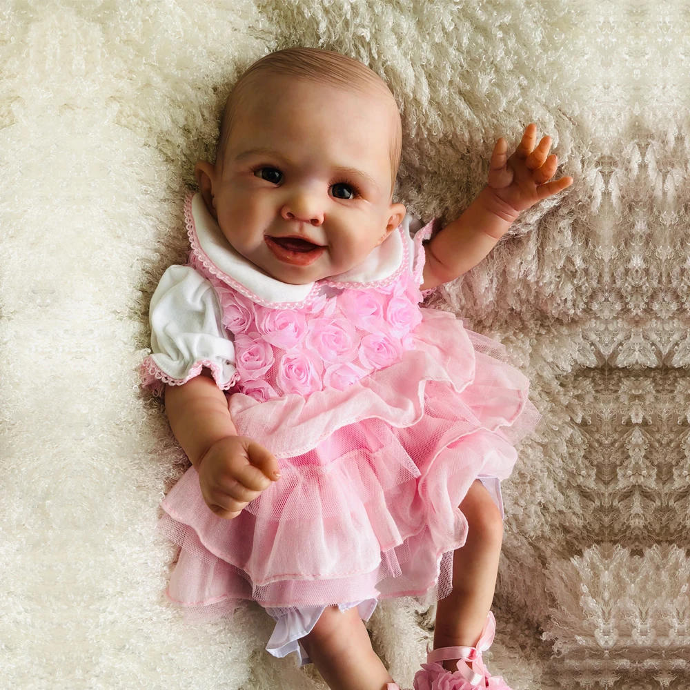 Новинка 50 см Силиконовая виниловая кукла-реборн для девочек и мальчиков, куклы для новорожденных, нетоксичный бутик, кукла-Реборн, Подарочная игрушка