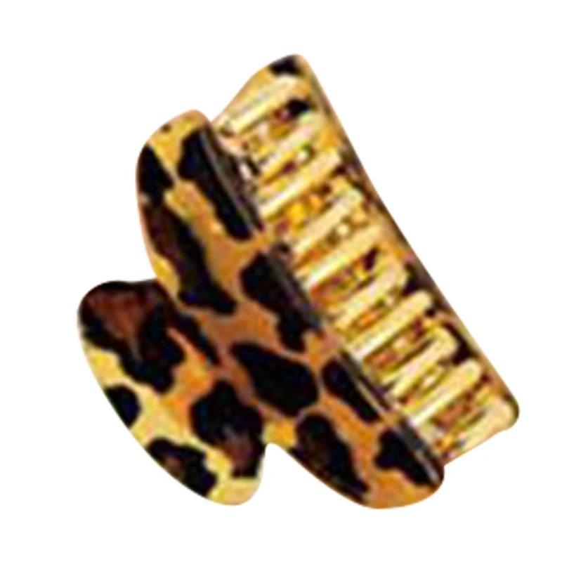 1 шт. женские леопардовые шпильки для волос, Вспомогательный зажим для волос, головной убор, 3 размера, фиксированная заколка для хвоста