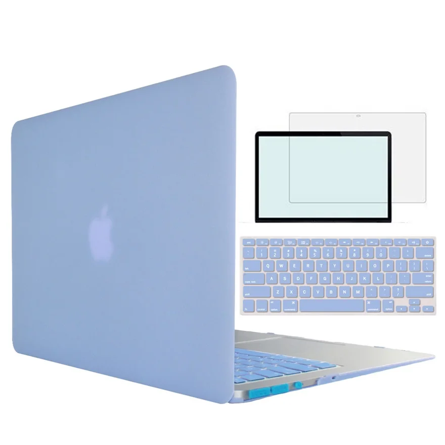 Yippee цветной чехол для ноутбука Macbook Air Pro retina 11 12 13 15 11,6 13,3 15,4 дюймов с клавиатурой и защитой экрана - Цвет: Yippee Blue