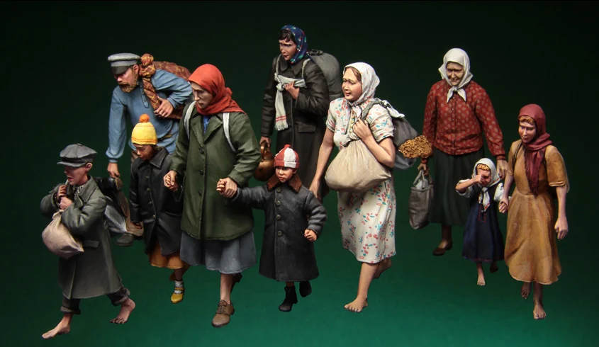 

1:35 scale resin model kit resin figure model soldier A3070 big set 10 figures