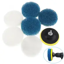 7 шт./лот 100 мм Сменные скрабы очищающие колодки электроинструменты для ванны плитка Ванная комната Кухня дрель Чистка