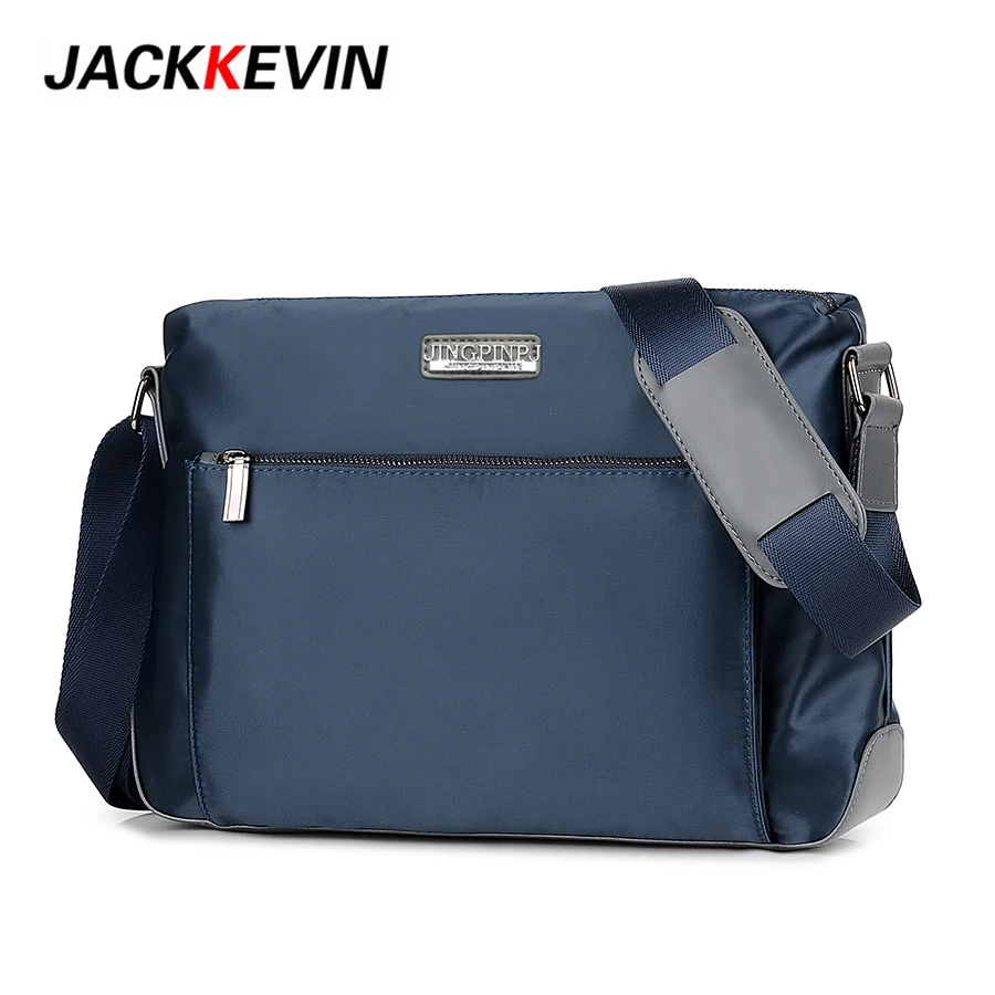 

JackKevin Brand Men Messenger Bag Mens Waterproof Oxford Shoulder Bag High Quality Crossbody Bag Casual Travel
