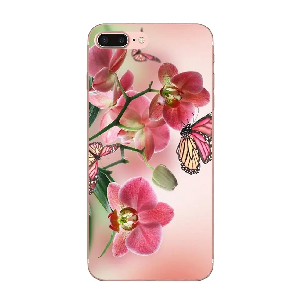 Цветы орхидеи Coqeu для Huawei P7 Honor 4C 5A 5C 5X 6 6C 6A 6X 7 7X 8 9 V8 V10 Y3II Y5II G8 Play Lite мягкие чехлы