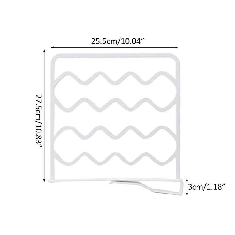 1 шт. 27,5x25,5 см Полка для шкафа разделители для гардероба перегородки для одежды стеллажи украшения для дома пластиковая вешалка для полотенец