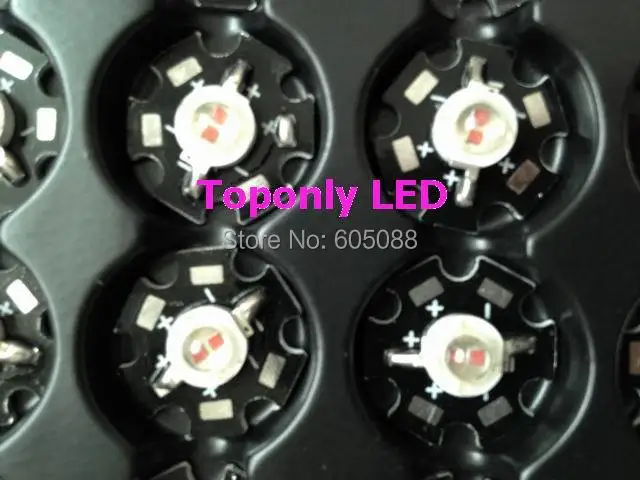 

585-595nm yellow color 5w high power led module light with star PCB DC2.4-2.8v 160-180lm led parts for aquarium&grow lighting