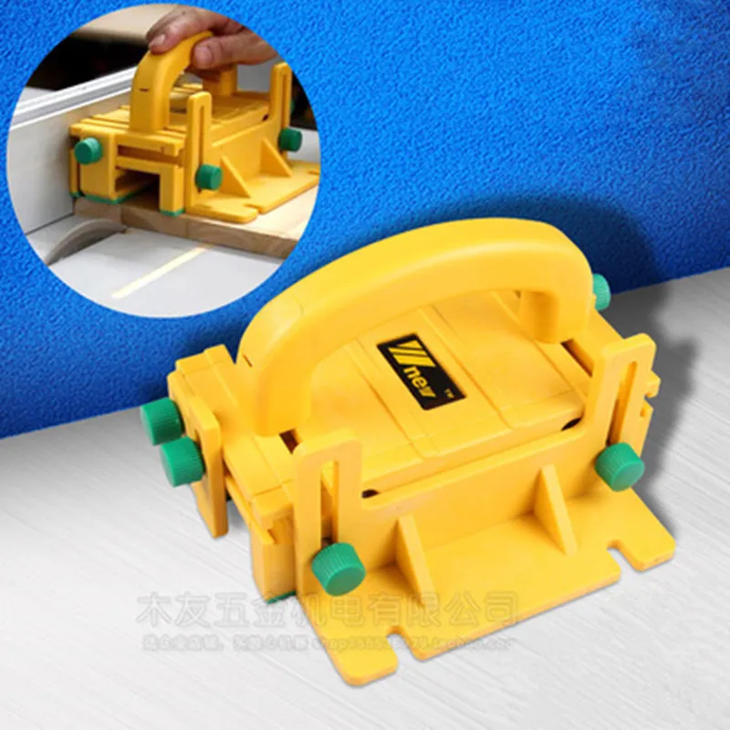 

3D flip table saw safety push handle Manual Woodworking vertical milling planer band saw push ruler engraving machine parts