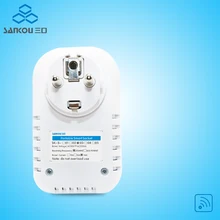 Белый умный разъем питания ЕС переключатель стиля настенный разъем бытовой техники Автоматизация беспроводной приложение дистанционное управление