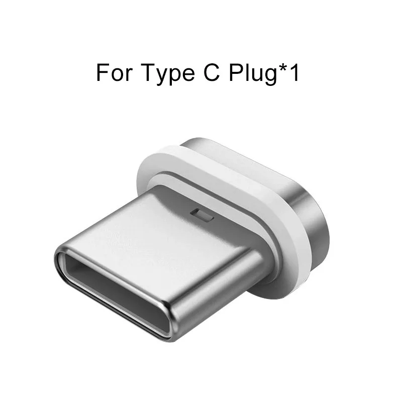Магнитный кабель А. С. Штепсельная вилка типа C Micro USB C кабель для быстрой зарядки и передачи данных штепсельная Вилка для телефона Microusb Магнитный зарядный Шнур адаптер - Цвет: 1Pcs Type C Plug