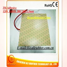 800 Вт 220 В 450*800*1.5 мм клей 1 лицо встроенный Dual100k термистор 1000 мм провод силиконовая резина подогреватель XD-E-H-4084