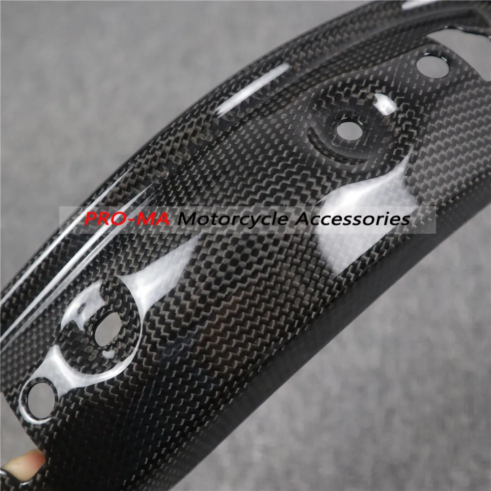 Motorcycle Exhaust Cover in Carbon Fiber For Ducati Scrambler 1100, Special, Sport Plain glossy weave