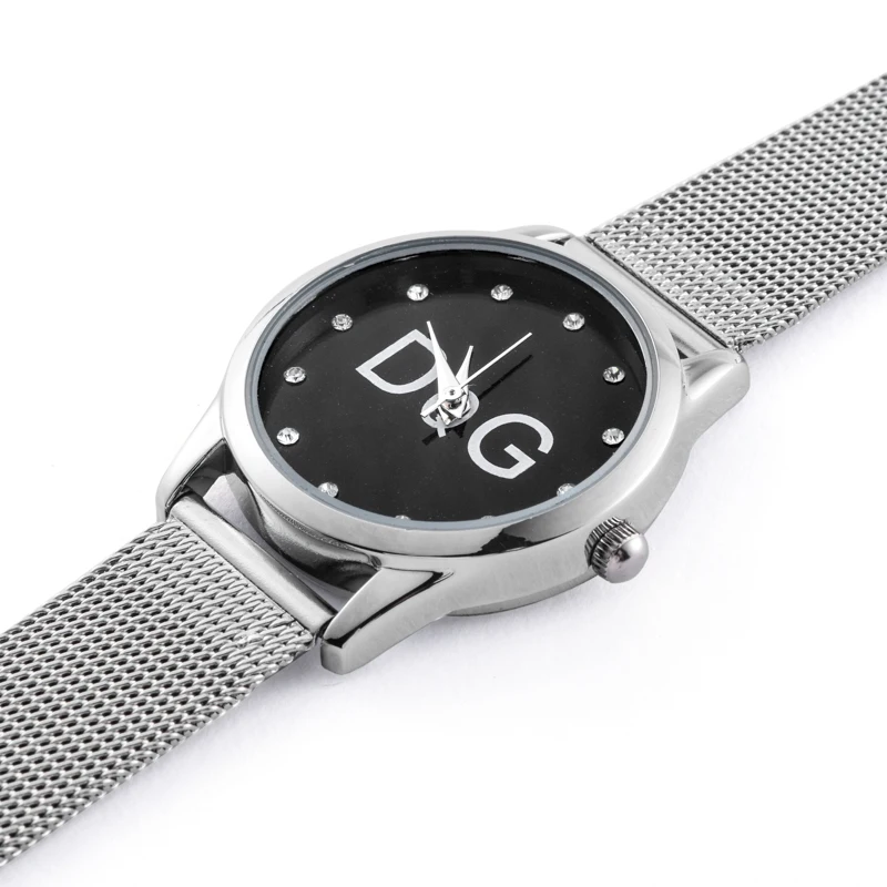 2018 Reloj Mujer Новый известный бренд металлическая сетка нержавеющая сталь