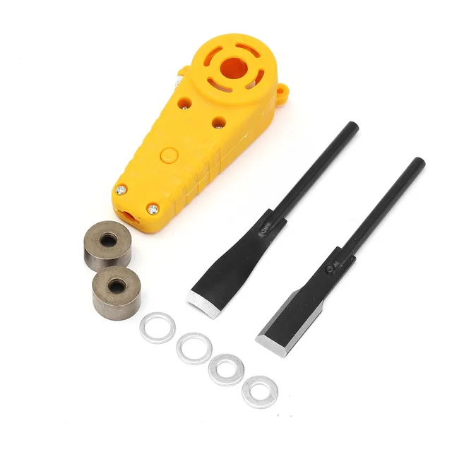 ALLSOME Wood Carving Chisel Set Changed 100 Angle Grinder Into Power Chisel Woodworking Tool HT1937