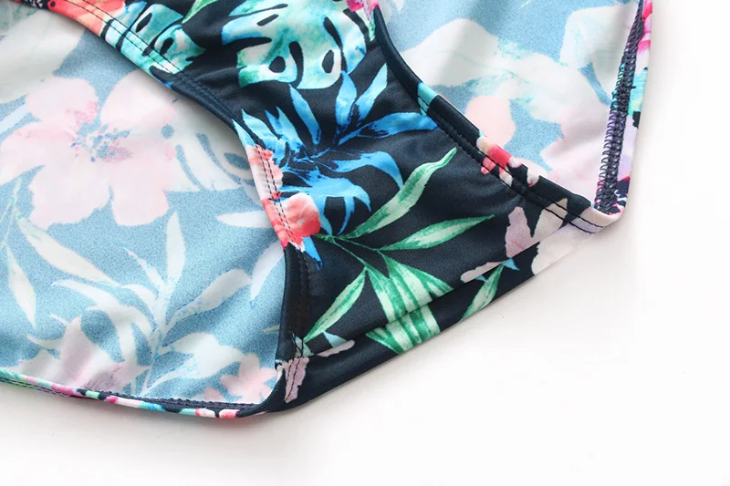 CTS Ruffles Printed Swimwear Women Bikini Set 2 Pieces High Waist Beach Suit Swimsuit Biquini Sexy Backless Girls Bikinis Women (13)