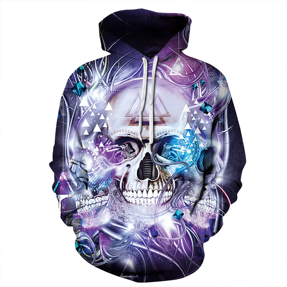 skull 3d hoodie