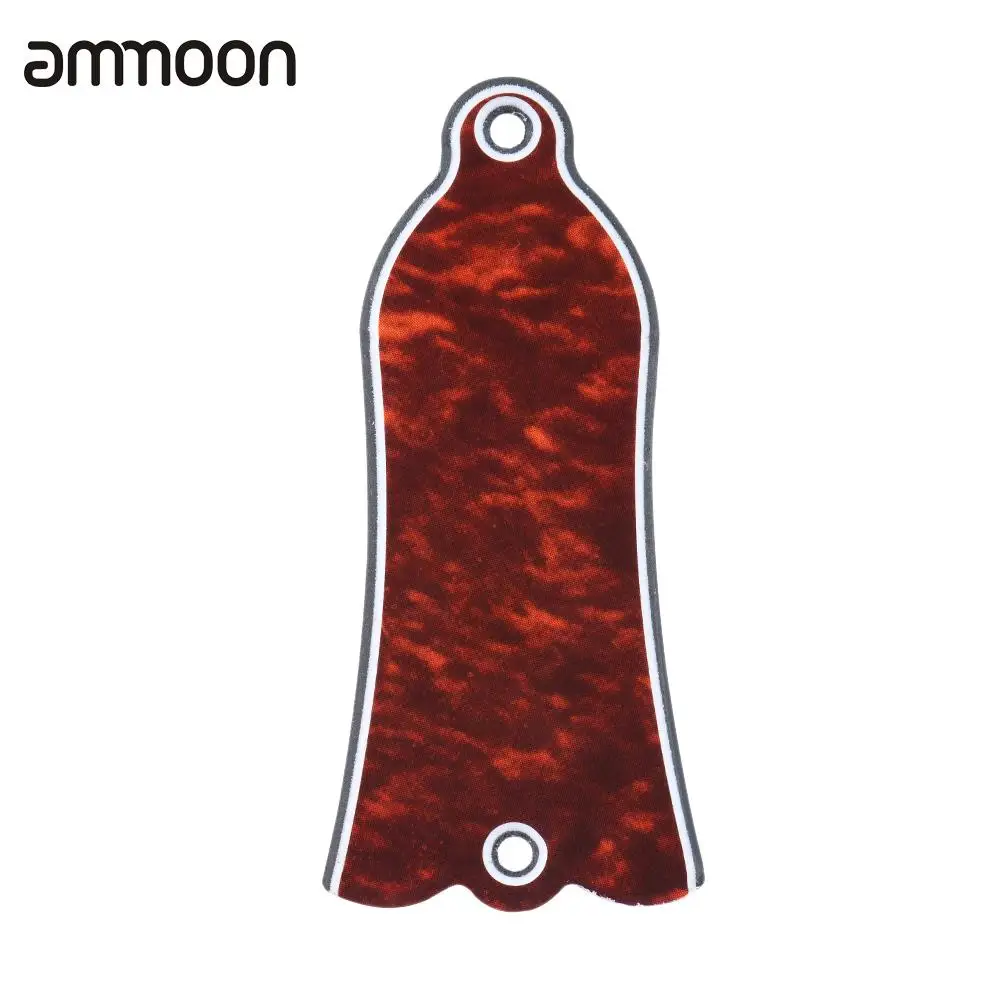 

2 Holes Bell-shaped Guitar Truss Rod Cover Plate Scroll Plate for Flying V ES Guitar 3 Colors for Option