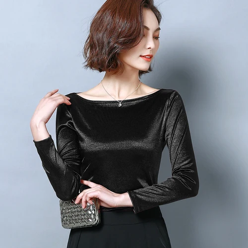 

I41638 Fashion Free Size Solid Color Women Shirt