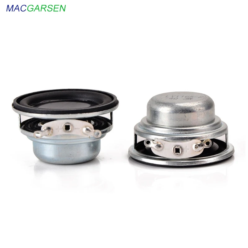 

MACGARSEN 2pcs Computer Speaker 4 ohm 3W Waterproof Portable Speakers 36mm 1.4 inch 16 Core Rubber Side Home Theater Loudpeaker