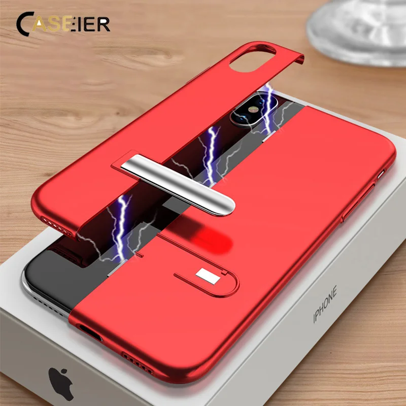Чехол caseier с магнитной адсорбцией для iPhone XS Max XR X 10 7 чехол прострочкой подставка 8