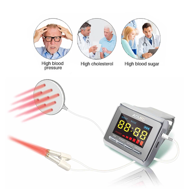 

Medicine Equipment Cold Laser Therapy Watch for Diabetes Hypertension Promote Blood Circulation
