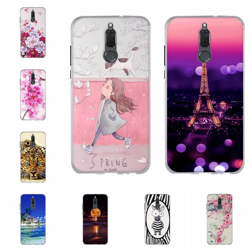For Huawei Mate 10 Lite Case Cover Soft TPU Protector for nova 2i 3D Print honor 9i Silicone | Мобильные телефоны и