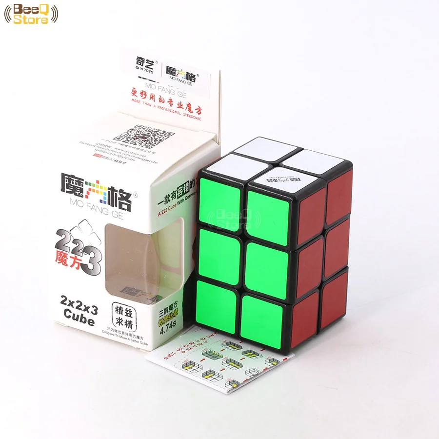 QiYi 2x2x3 Magic Cube Белый/Черный Стикеры Скорость Логические кубики Детские веселые развивающие игрушки для дети 223 развивающие игрушки