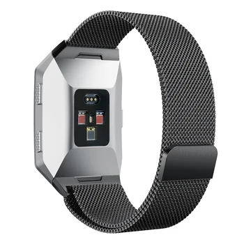 

Bemorcabo Stainless Steel Mesh Milanese Loop Magnetic Lock Replacement Strap Accessories for Fitbit Ionic Smart Watch Women Men