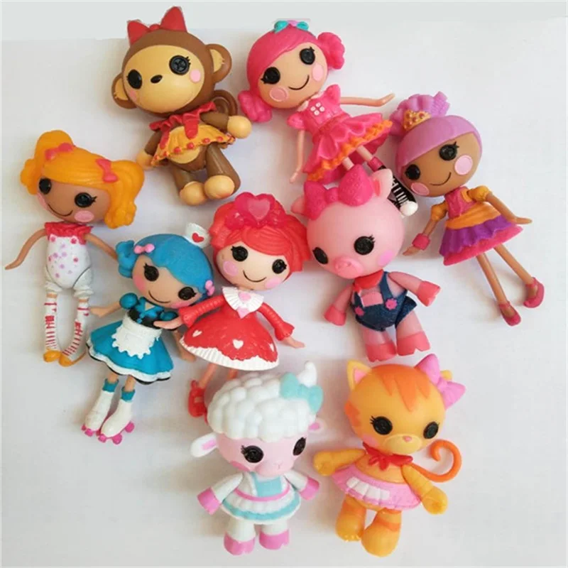 Skyleshine, 10 шт./лот, 8 см, кукла Lalaloopsy, объемная пуговица, глаза, кукла, фигурка, Brinquedos, лучшая игрушка для детей, для девочек S6201