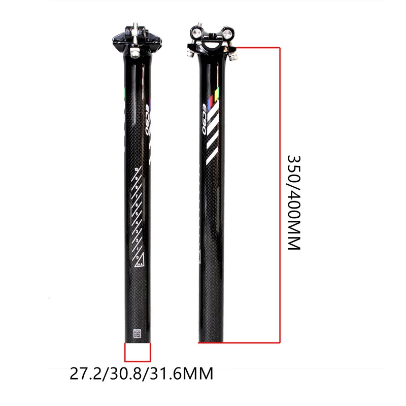 

2018 EC90 Full Carbon Fiber seatpost MTB Bicycle Seat tube seatpost Road Bike Straight head Bike seatpost Accessories